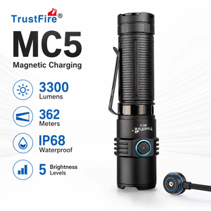 <span class=keywords><strong>ไฟ</strong></span>ฉาย TrustFire MC5 ระยะไกล กำลังสูง 3300LM <span class=keywords><strong>ไฟ</strong></span>ฉาย LED แม่เหล็ก สำหรับเดินทางกลางแจ้งและเดินป่า - Product Image 1