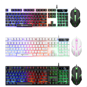 Teclado con retroiluminación LED de 2,0 teclas con cable USB 104, nuevos combos de teclado de ratón para juegos para el hogar, oficina, portátil, escritorio, 3 teclas - Product Image 6
