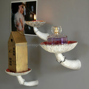 Estante colgante de setas, marco de decoración de setas, estante flotante en forma de <span class=keywords><strong>Amanita</strong></span>, estante de almacenamiento colgante de pared de 3 tamaños, decoración de jardín, nuevo - Product Image 5