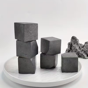 Commercio all'ingrosso di alta qualità naturale <span class=keywords><strong>Shungite</strong></span> cubo di <span class=keywords><strong>pietra</strong></span> grezza ruvide pietre curative di cristallo eccellente artigianato per i regali - Product Image 2