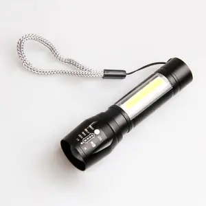 Hot sale 5w 1000 lumens COB Emergency de led Pocket Mini Torch Lanterna USB Micro Rechargeable Dimmable Zoom Mini Flashlight