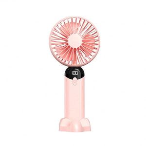 2024 Newest <b>Mini</b> Usb Rechargeable Portable Handheld Cooling Silent Small Blcd Pocket Fan for Home Use Electric <b>Table</b> - Product Image 2