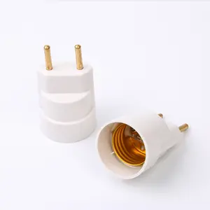 Hot Koop Hoge Kwaliteit Wit E27 D2073 Plastic Lamphouder Met Twee Pins E27 Lamphouder Socket