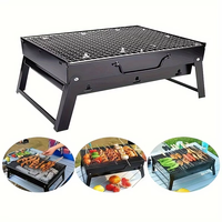 Barbecue portable d'extérieur en carbone, pliable, pour le camping, barbecue à charbon d'extérieur