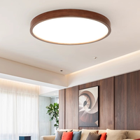 Plafonnier LED en acrylique à montage en surface pour salon et chambre à coucher, design minimaliste moderne, interrupteur rond, éclairage intelligent pour la maison