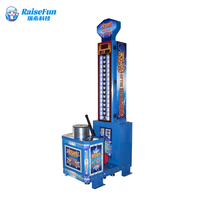 MuchFun Münzbetriebenes Arcade-Schlagspiel Power King of Hammer Strength Machine Großer Metall-Boxautomat im Sportstil Englisch US-Stecker