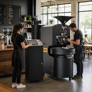<b>Coffee</b> Roasting <b>Machine</b> Drum <b>Coffee</b> Roaster 3kg <b>Fully</b> <b>Automatic</b> <b>Coffee</b> Roaster <b>Machine</b> With Good Price - Product Image 1