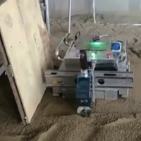 Robot de nivellement de sol à commande à distance, mini-niveleuse laser