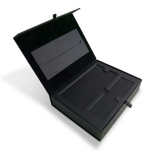 Carta personalizzata di lusso stampa ricordo regalo confezione confezione scatola di lino Album di foto di nozze scatola scatola di libri di lino - Product Image 5