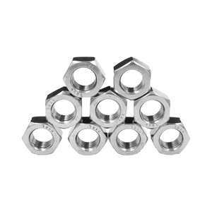 Thép không gỉ 304 Hex Nut kết thúc M4 M5 M6 M8 Titan Nut M4 M5 M6 M10 din934 M10 vuông Hex đầu Máy Vít bu lông và đai ốc - Product Image 4
