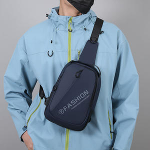 Sac de poitrine pour homme Fashion Registration Gv6j, grande capacité, revêtement PU, sac bandoulière pour sports de plein air, trajets quotidiens et voyages - Product Image 4