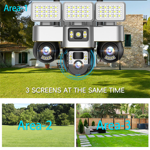 Caméra solaire V380 Pro à 5 objectifs et 3 PTZ, vision large à 4 images, double port solaire, angle réglable, zoom 10X, boîtier premium <span class=keywords><strong>pour</strong></span> utilisation mondiale - Product Image 2