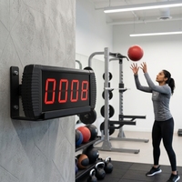 Compteur numérique LED GANXIN 3 pouces pour balles de médecine, entraînement Hyrox, équipement de gym, capteur de comptage pour Wall Ball Target
