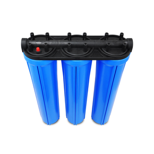 Bon prix 4.5x20 3 étages remplisseurs et boîtiers PP PVC bleu filtre à eau jumbo - Product Image 4