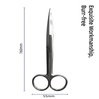 Ciseaux chirurgicaux en acier inoxydable avec une lame droite de 16 cm, lame tranchante et durable, consommables et instruments