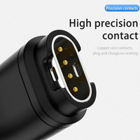 Adaptador de Carga Magnético de 4 Pines a Conector Hembra DC 5.5x2.1mm, Tipo Recto, Adaptador de Alimentación para Navegación GPS