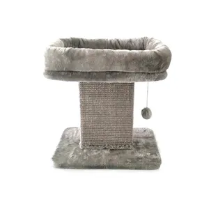 Longnew Pet all'ingrosso pieghevole Sisal Carpet Cat Scratcher Tower miglior tiragraffi per gatti con cuscino rimovibile