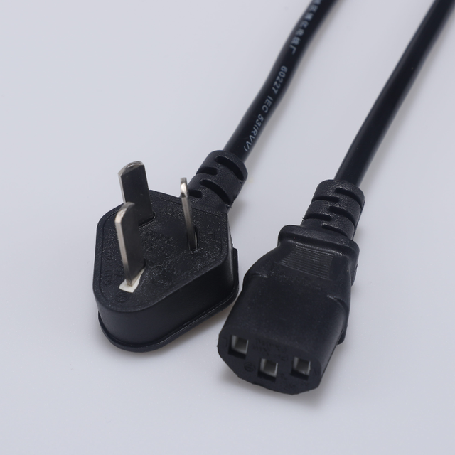 1.5M 1.8M Black High Quality EU IEC PC Power Cord with Copper for Home Appliances IP21 10A