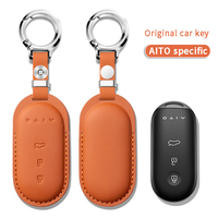 Housse de clé de voiture, coque de clé, pochette pour clé, antidérapante et résistante à l'usure, adaptée aux modèles AITO M9, M8, M7, M5, S9, LUXEED R7, S7