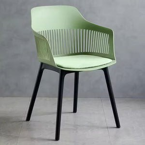 Silla de Comedor Moderna de Alta Calidad, Diseño Nórdico Italiano, Patas de Metal y Plástico, para Hogar, Cocina, Hotel, Restaurante - Product Image 4