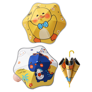 Paraguas de rodillo divertido de diseño UV a prueba de viento innovador logotipo personalizado regalo de negocios para niños controlado por fábrica manualmente - Product Image 1