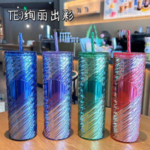 All'ingrosso BPA Free Custom 20oz inserto carta di plastica <span class=keywords><strong>Tumbler</strong></span> romanzo doppia parete tazze di plastica con paglia e coperchi - Product Image 3