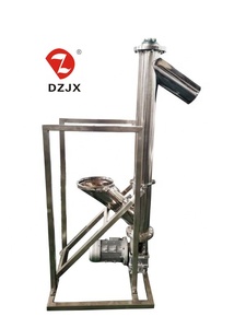 DZJX Spiral vidalı konveyör Silo çimento fabrikası için özelleştirilmiş burgu dikey konveyör hazne ile ucuz vidalı konveyör