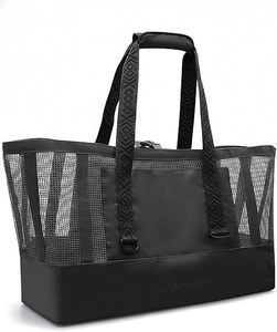 Bolso de Playa Vintage para Mujer, Fabricación OEM ODM en Vietnam, Malla de Poliéster con Revestimiento Impermeable en la Parte Inferior, para Playa, Barco, Piscina y Deportes - Product Image 1