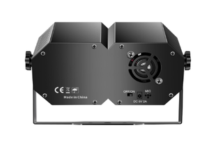 Projecteur de fête <span class=keywords><strong>DJ</strong></span> 7-en-1 : Effets UV, boule magique, vague d'eau, LED Wash, stroboscope doré, laser avec télécommande et support - Product Image 6