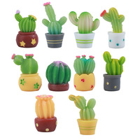 Décoration de paysage miniature en mousse de cactus artificielle, accessoires en résine DIY, artisanat, décorations de plantes succulentes miniatures