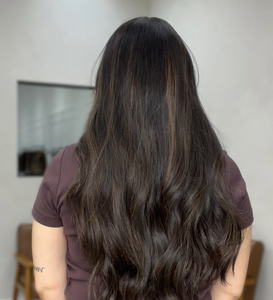 Peluca Americana de Cabello Humano para Judíos, con Parte Superior de Seda y Línea de Cabello de Encaje, Color Castaño con Reflejos Decolorados, Nudos Decolorados, para Bodas - Product Image 4