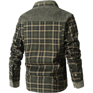 Outdoor <b>Jacket</b> Men's Warm <b>Flannel</b> Inner Thermal <b>Jacket</b> Fleece Lumber jack <b>Jacket</b> for Outdoor Activities - Product Image 2