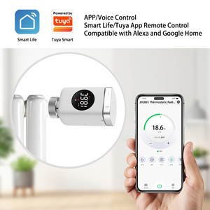 Vanne <span class=keywords><strong>thermostatique</strong></span> intelligente programmable pour écran LED Wifi/Zigbee Tuya pour pièces <span class=keywords><strong>de</strong></span> chauffage au sol - Product Image 1