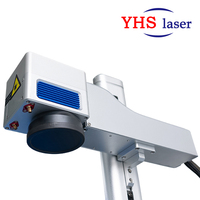 Petite graveuse laser portable pour métal, machine d'impression de logo, machine de marquage laser à fibre séparée 20w 30w pour le marquage acrylique