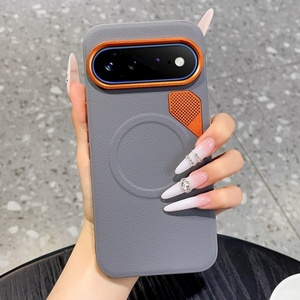 Fundas Magnéticas Personalizadas de Cuero PU para Teléfonos Móviles Google Pixel 11 9 10 Pro XL con Orificio de Disipación de Calor Metálico y Cubierta Protectora - Product Image 1