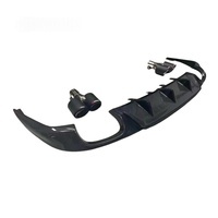 Difusor Trasero de Fibra de Carbono Estilo Plata para Lexus GS200T GS250 GS300 GS350 GS45H 2012-2021, Compatible con Modelos 2012-2021