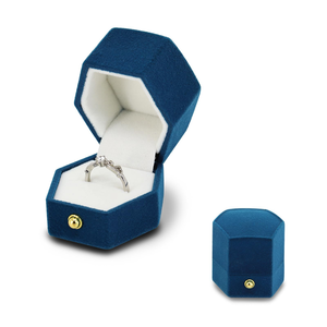 Wholesale Exquisite Velvet <b>Ring</b> <b>Boxes</b>, Soft Velvet Jewelry Storage <b>Boxes</b> with a Luxurious Feel; Perfect Velvet Jewelry <b>Boxes</b> - Product Image 1