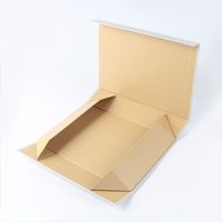 Boîte en papier pliable portable personnalisée avec fermeture magnétique, gaufrage, pelliculage mat, dossiers en papier couché, impression offset