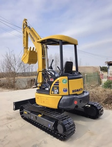 รถขุดมือสองญี่ปุ่น Komatsu PC35Mr ขนาด 3.5 ตัน รถขุดขนาดเล็ก Komatsu PC35 พร้อมหัวเจาะแบบมีหัวหนีบและหัวเบรกเกอร์ - Product Image 4