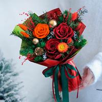 Lovebay grosir mawar abadi langsung pabrik buket bunga asli awet diawetkan bunga untuk Hari Natal
