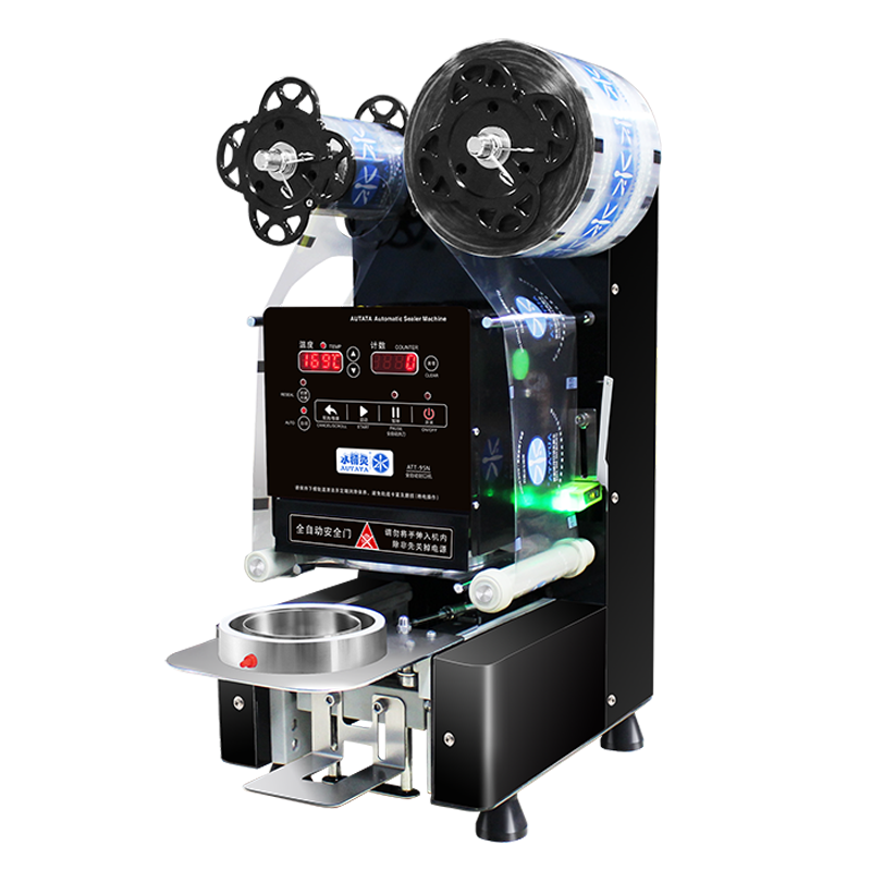 水精灵 AUTATA ATT-95N 自動シーリングマシン カップシーラー autataバブル茶自動カップシール機コーヒープラスチックカップシーラー
