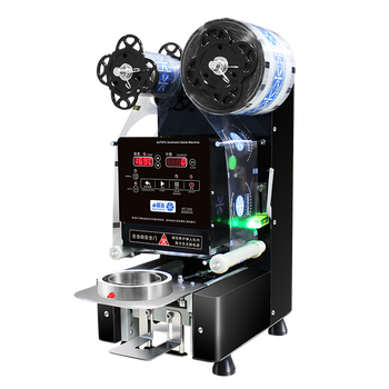 autataバブル茶自動カップシール機コーヒープラスチックカップシーラー
