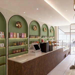 Gỗ tự nhiên bánh hiển thị đứng-Nhà máy-Tùy chỉnh cho các tiệm bánh bền vững và quán cà phê xanh trong thiết kế mộc mạc - Product Image 2