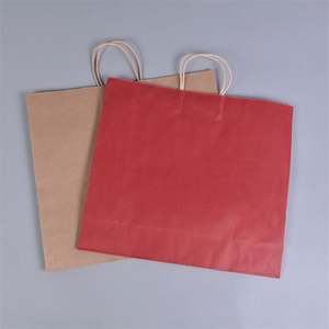 Eco-friendly Recycled Black <b>White</b> Food Takeaway Packaging Craft Paper <b>Bag</b> Shop <b>Gift</b> Shopping Brown Kraft Paper <b>Bag</b> with Handle - Product Image 3