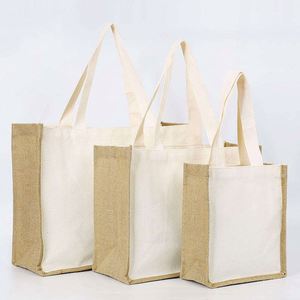 Sac fourre-tout réutilisable en toile de coton pour femme, design tendance, écologique, à la main – Grande Vente - Product Image 2