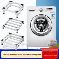 Support de machine à laver entièrement automatique en acier inoxydable, support universel surélevé, support de réfrigérateur, base de tambour épaissie, Henan