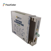 Boîte cadeau rigide carrée haut de gamme en papier couché mat personnalisé avec couvercle et insert à fente pour base, idéale pour l'emballage alimentaire fonctionnel