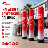 Colonne publicitaire gonflable hermétique FEAMONT pour réunion annuelle d'entreprise et lancement de produits avec impression de logo personnalisé