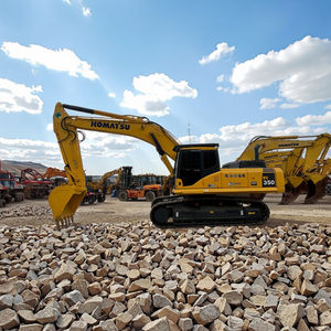 Excavatrice sur chenilles Komatsu PC350 d'occasion, 35 tonnes, modèle 2022, moteur diesel, pompe, bonne qualité, commandes, cabine confortable pour travaux lourds - Product Image 1