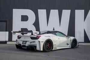 Kit de Carrocería de Segunda Generación de Alta Calidad para <span class=keywords><strong>Ferrari</strong></span> <span class=keywords><strong>458</strong></span> <span class=keywords><strong>Italia</strong></span>, Estilo LB, Fibra de Vidrio, Parachoques Delantero y Trasero, Alerón, Capó - Product Image 3